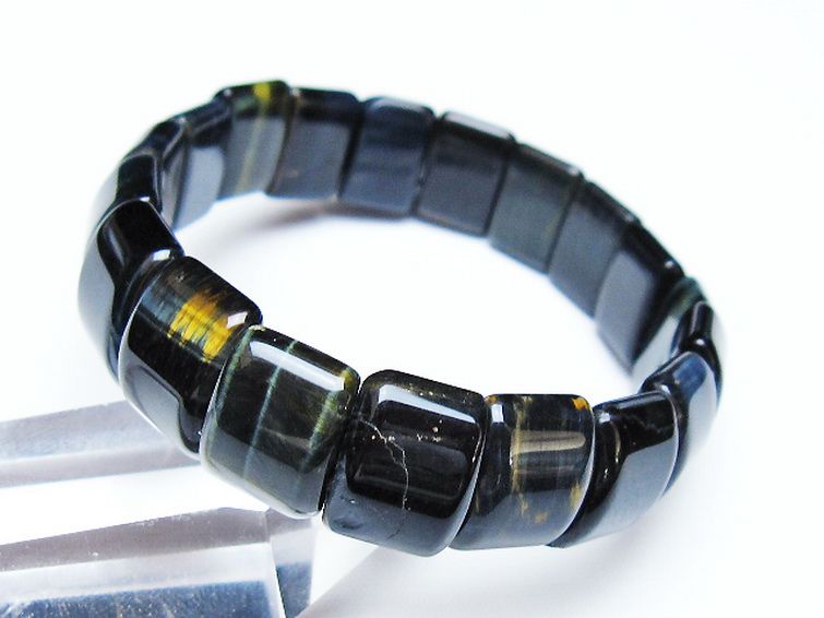 ブルータイガーアイ※青虎目石 バングル [t173-5160] 2枚目