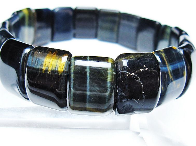 ブルータイガーアイ※青虎目石 バングル [t173-5160] 3枚目