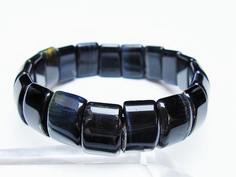 ブルータイガーアイ※青虎目石 バングル [t173-5172] 1枚目