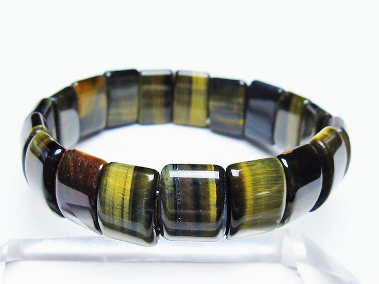 ブルータイガーアイ※青虎目石 バングル [t173-5193] 1枚目