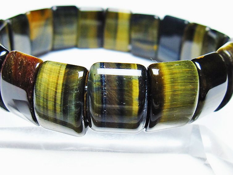 ブルータイガーアイ※青虎目石 バングル [t173-5193] 3枚目