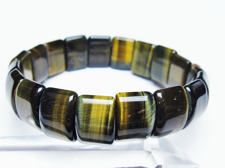 ブルータイガーアイ※青虎目石 バングル [t173-5197] 1枚目