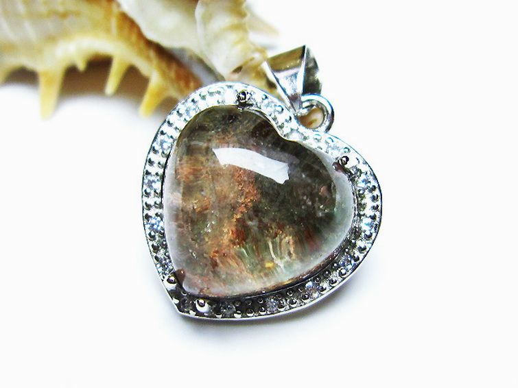 ガーデン水晶 ペンダント [t175-1509] 2枚目