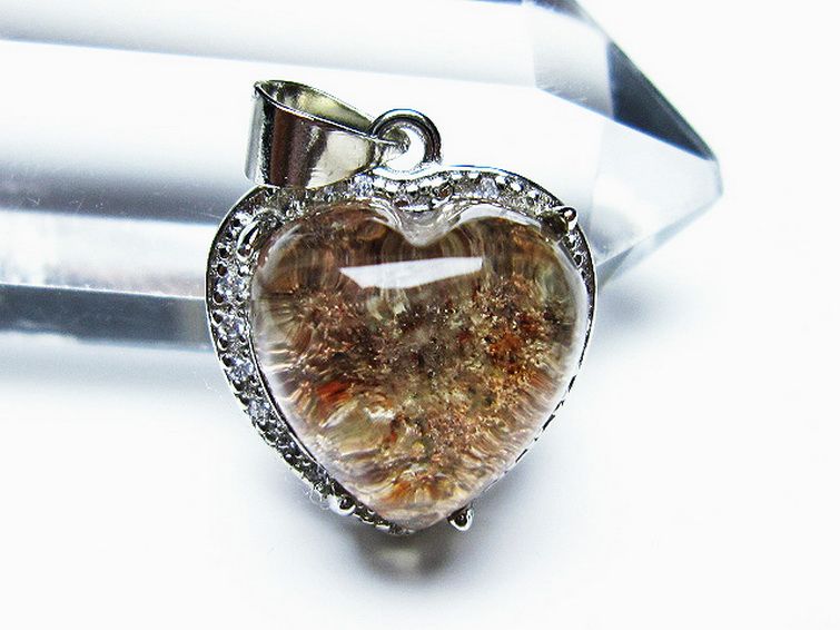 ガーデン水晶 ペンダント [t175-1556] 2枚目