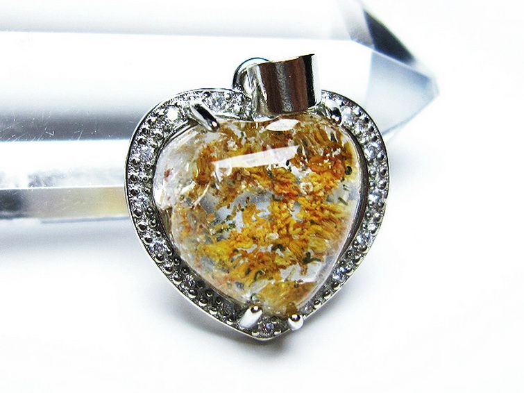 ガーデン水晶 ペンダント [t175-1561] 2枚目