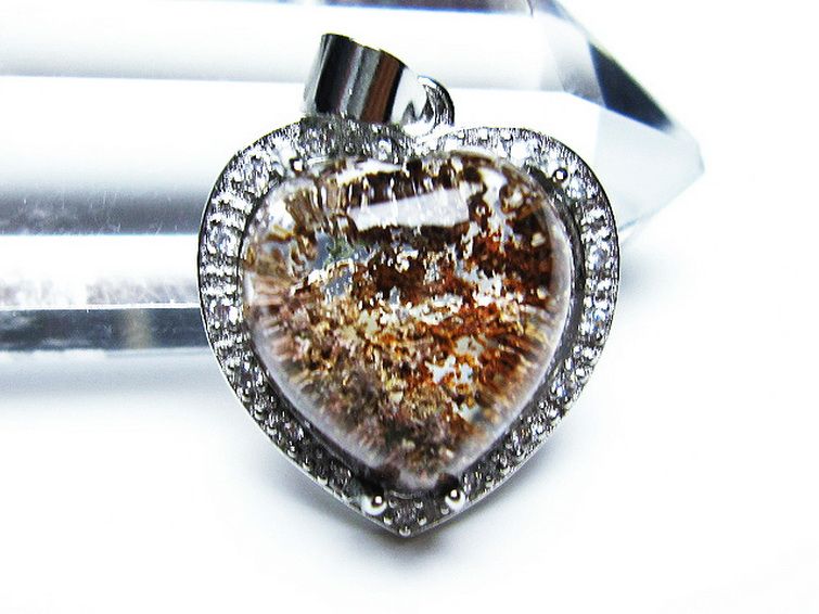 ガーデン水晶 ペンダント [t175-1582] 2枚目