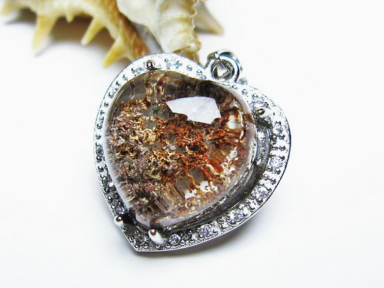 ガーデン水晶 ペンダント [t175-1582] 3枚目