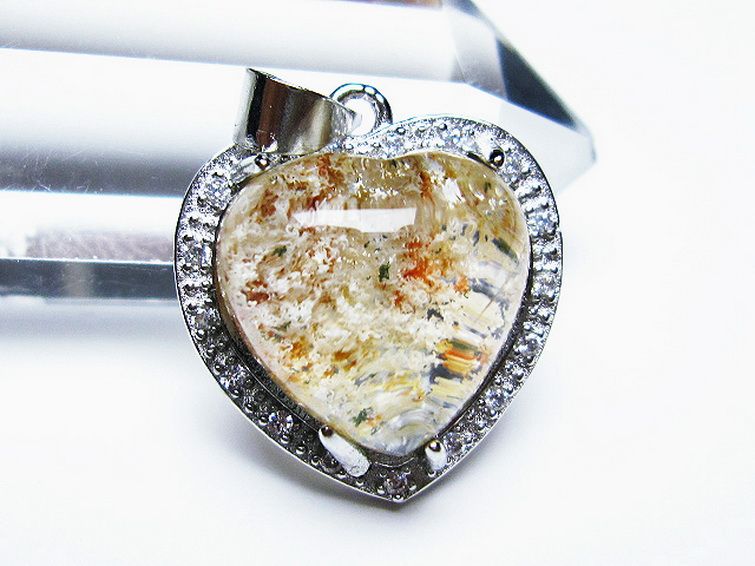 ガーデン水晶 ペンダント [t175-1594] 2枚目