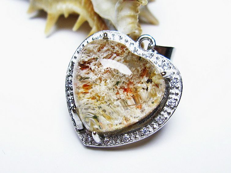 ガーデン水晶 ペンダント [t175-1594] 3枚目