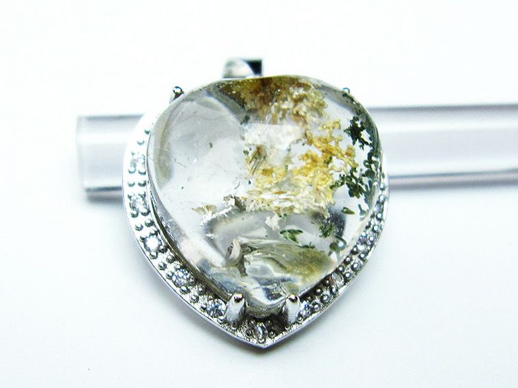 ガーデン水晶 ペンダント [t175-1644] 2枚目