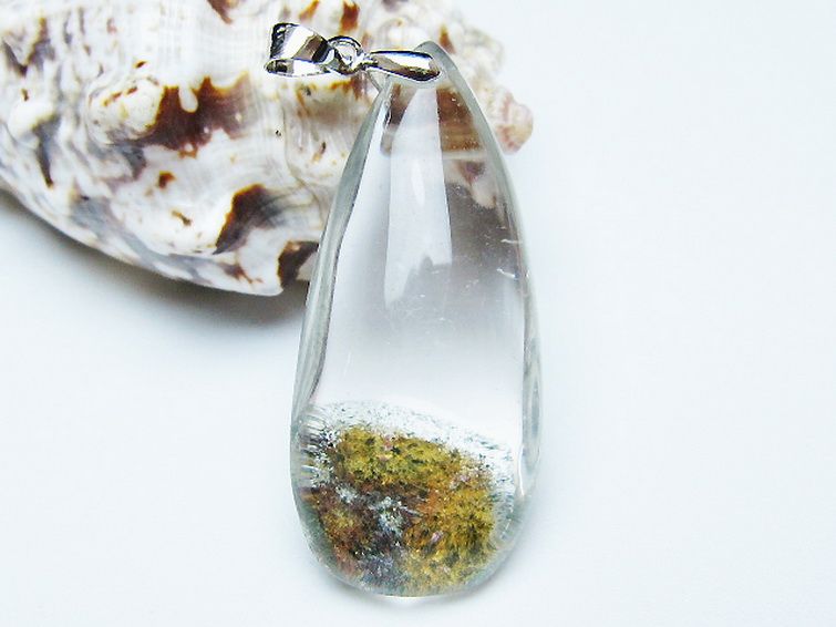 ガーデン水晶 ペンダント [t175-1851] 1枚目