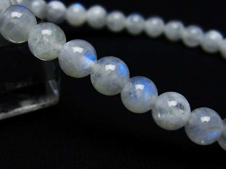 ムーンストーン ブレスレット 6mm [t18-9544] 3枚目