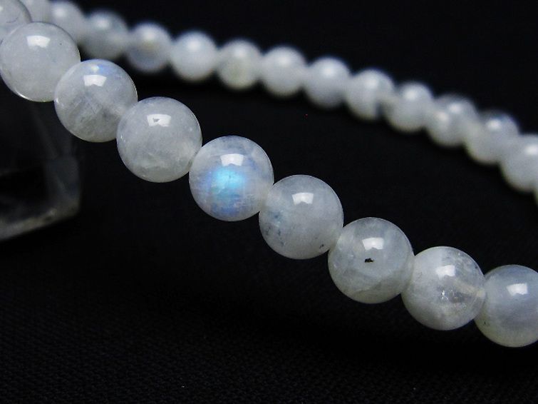 ムーンストーン ブレスレット 6mm [t18-9549] 3枚目