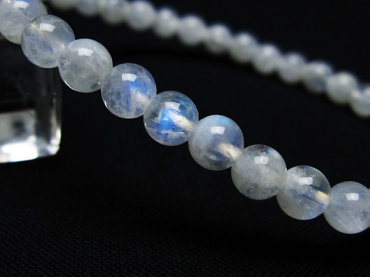 ムーンストーン ブレスレット 5mm [t18-9575] 3枚目