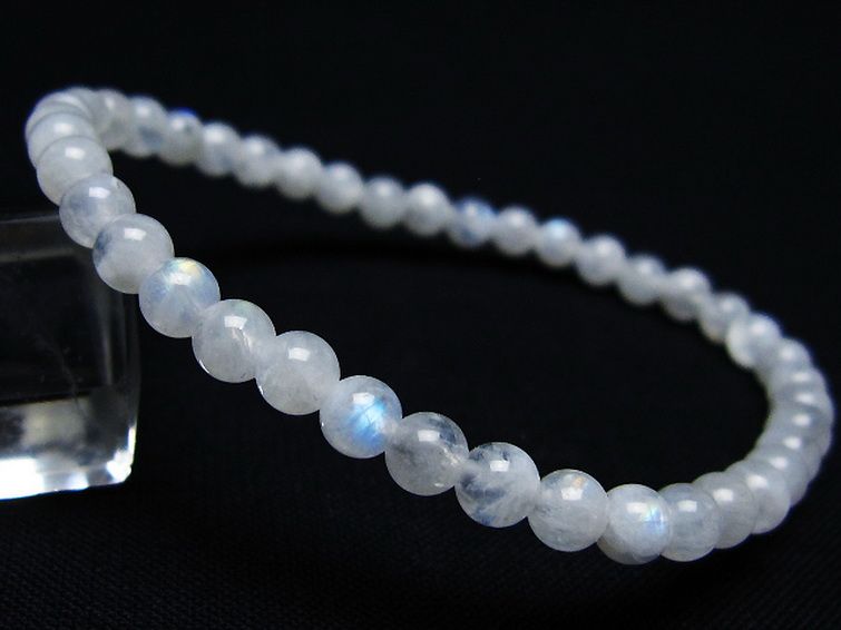 ムーンストーン ブレスレット 5mm [T18-9579] 1枚目