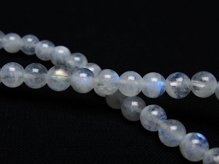 ムーンストーン ブレスレット 5mm [t18-9582] 2枚目