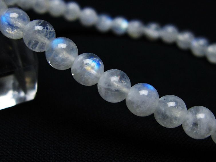 ムーンストーン ブレスレット 5mm [t18-9582] 3枚目
