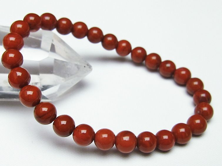 レッドアゲート 赤メノウ ブレスレット 7mm [t187-1655] 1枚目