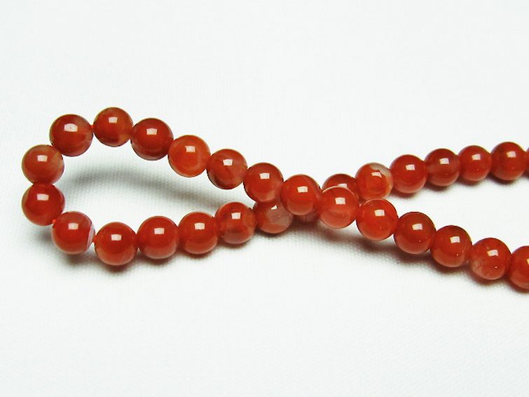 レッドアゲート 赤メノウ ブレスレット 6mm [t187-1838] 2枚目