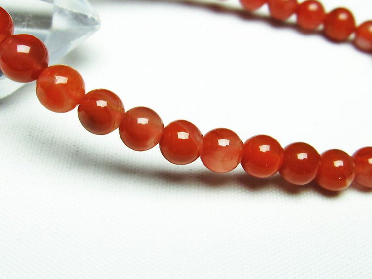 レッドアゲート 赤メノウ ブレスレット 6mm [t187-1838] 3枚目