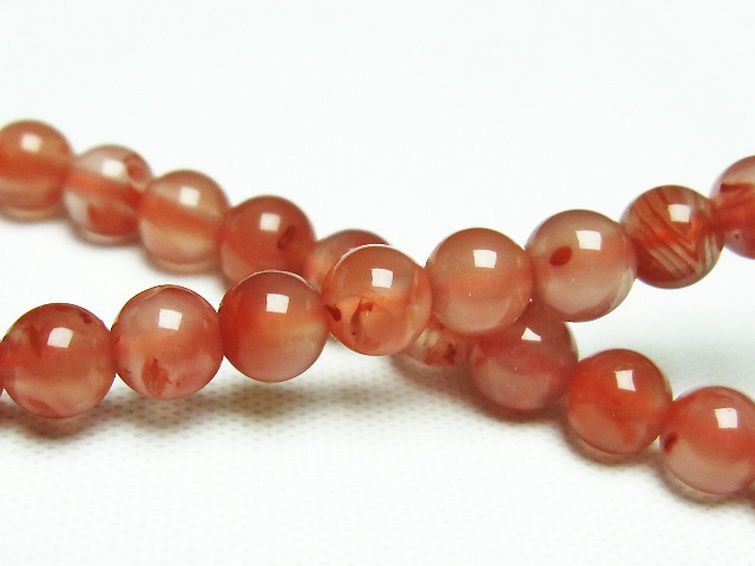 レッドアゲート 赤メノウ ブレスレット 5mm [t187-1886] 2枚目