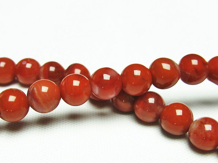 レッドアゲート 赤メノウ ブレスレット 6mm [t187-1930] 2枚目