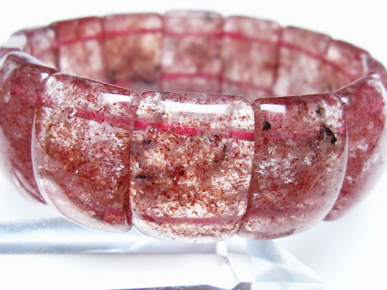 ストロベリークォーツ バングル [t188-2528] 3枚目