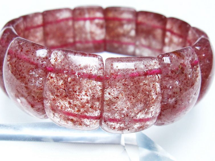ストロベリークォーツ バングル [T188-2539] 3枚目