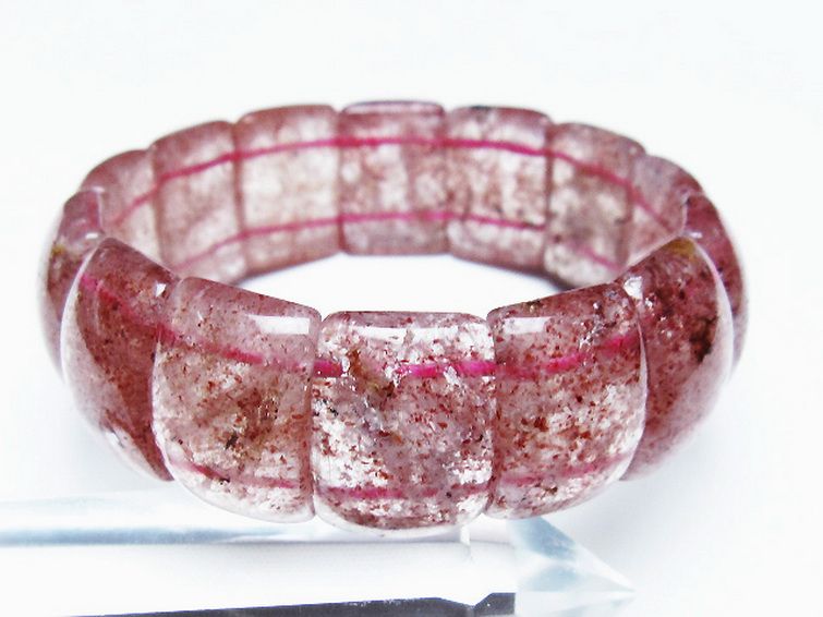 ストロベリークォーツ バングル [T188-2545] 1枚目