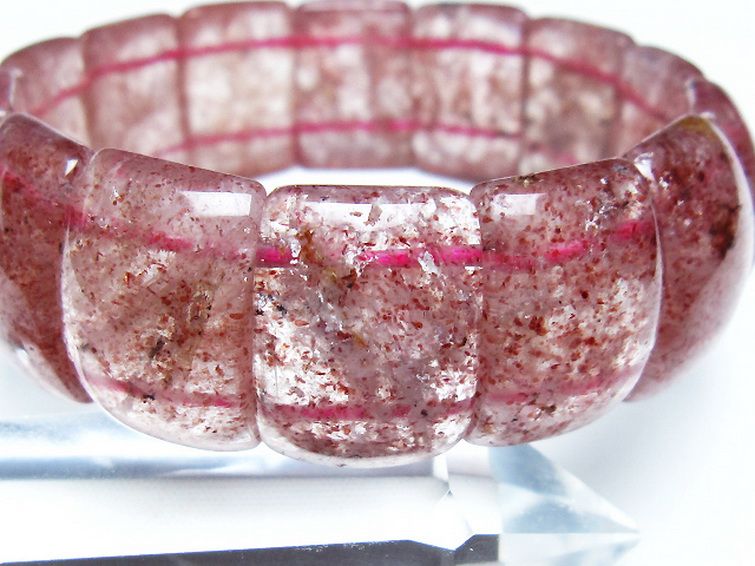 ストロベリークォーツ バングル [T188-2545] 3枚目