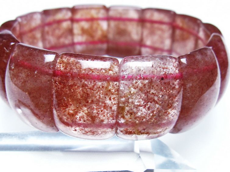 ストロベリークォーツ バングル [T188-2561] 3枚目