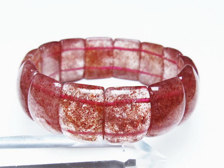 ストロベリークォーツ バングル [T188-2569] 1枚目