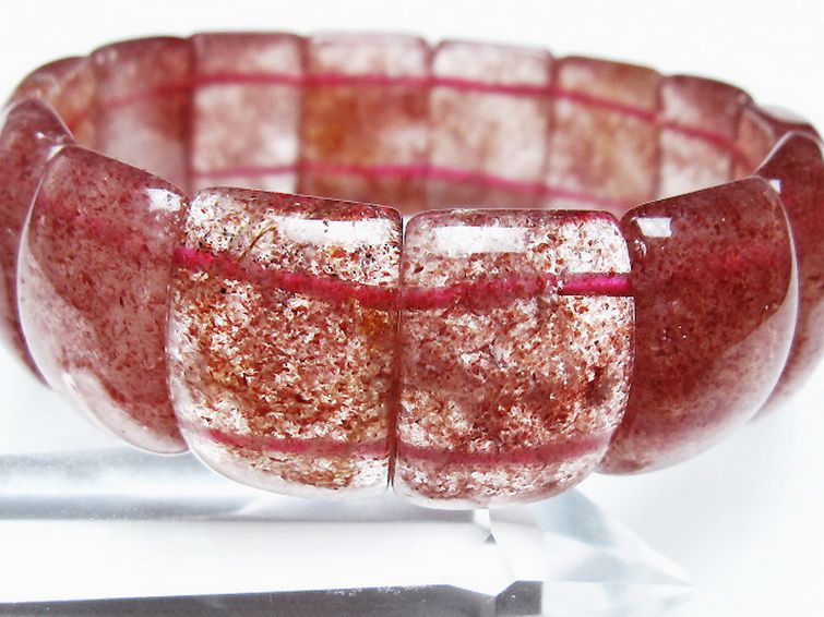 ストロベリークォーツ バングル [T188-2569] 3枚目