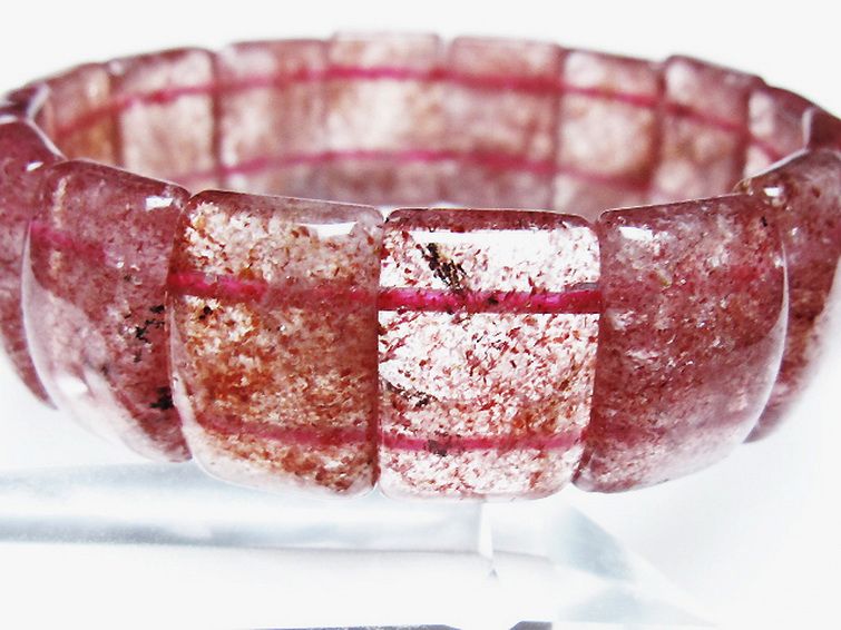 ストロベリークォーツ バングル [T188-2570] 3枚目