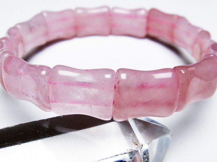 ローズクォーツ バングル [t189-3356] 3枚目
