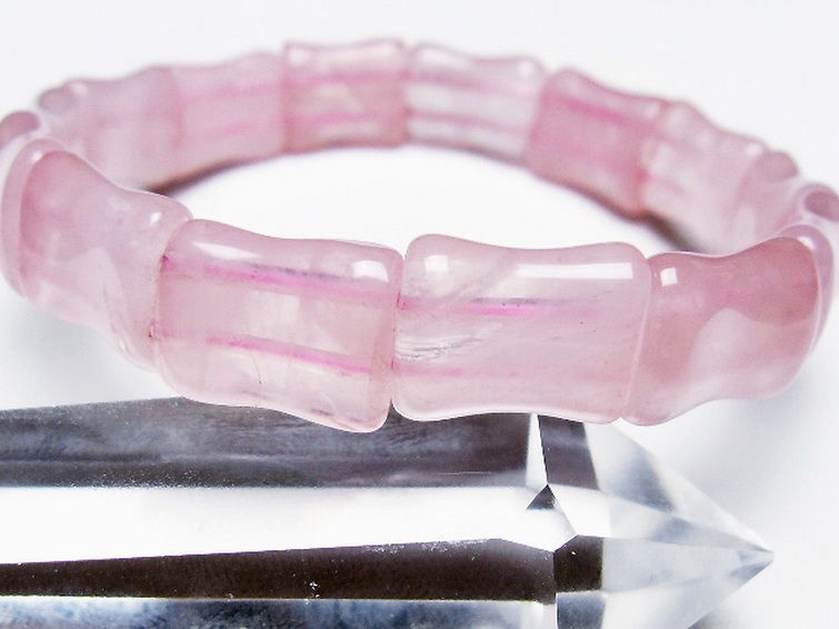 ローズクォーツ バングル [t189-3672] 3枚目