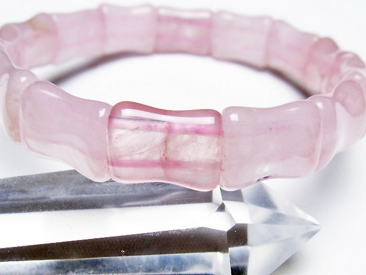 ローズクォーツ バングル [T189-3749] 3枚目