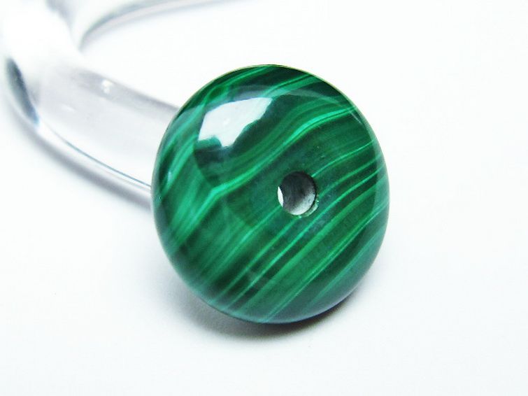 マラカイト 平安扣 [t19-3343] 3枚目