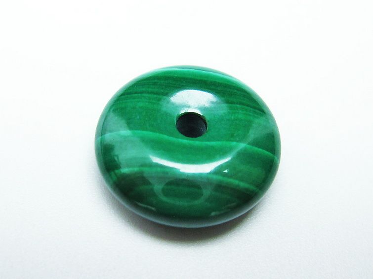 マラカイト 平安扣 [t19-3358] 1枚目