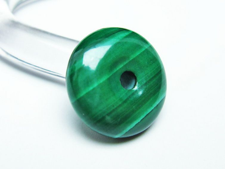 マラカイト 平安扣 [t19-3358] 3枚目