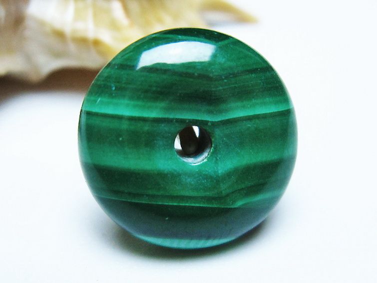 マラカイト 平安扣 [t19-3776] 1枚目