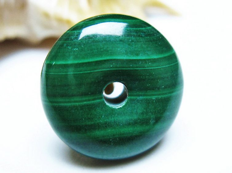 マラカイト 平安扣 [t19-3801] 1枚目