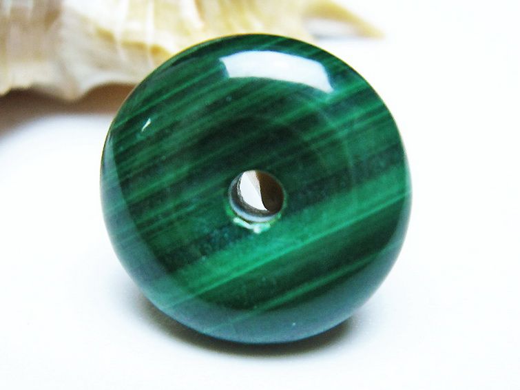 マラカイト 平安扣 [t19-3805] 1枚目