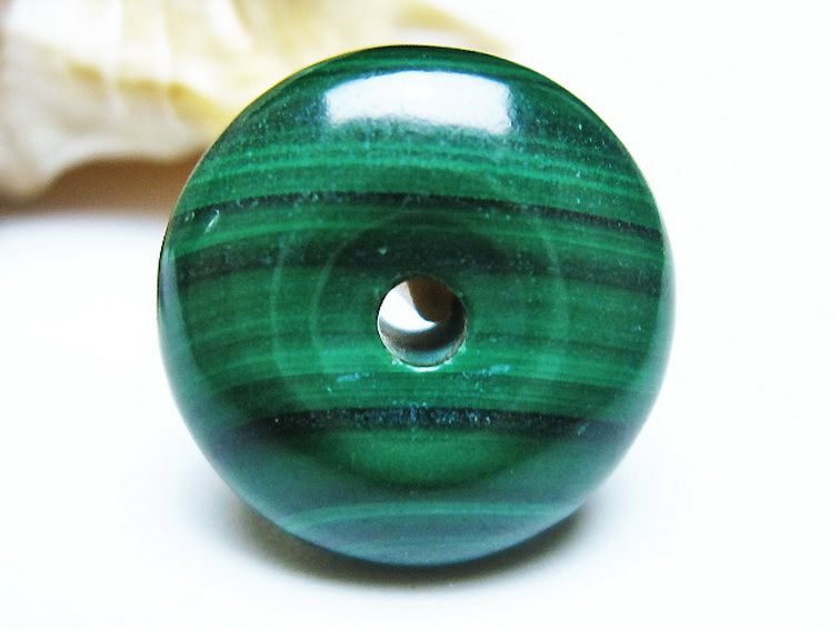 マラカイト 平安扣 [t19-3812] 1枚目