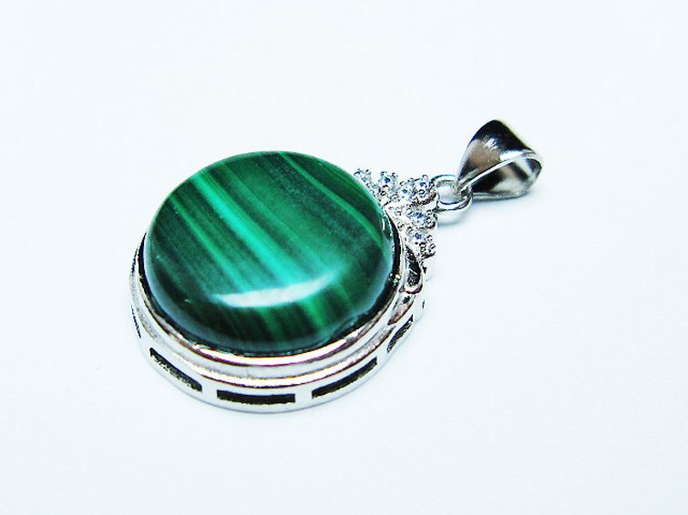 マラカイト ペンダント [t19-3827] 3枚目