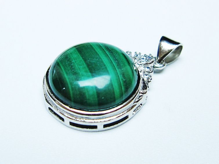 マラカイト ペンダント [t19-3834] 3枚目