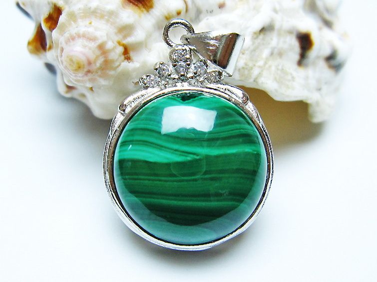 マラカイト ペンダント [t19-3838] 1枚目