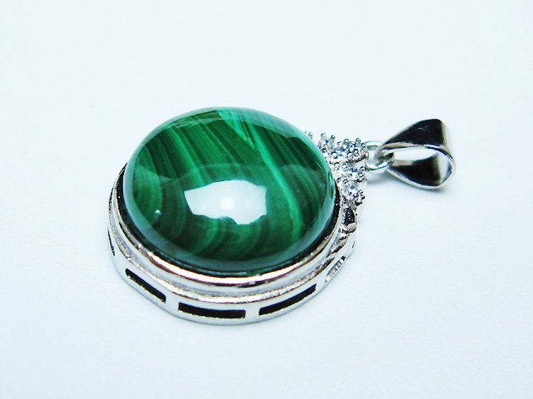 マラカイト ペンダント [t19-3838] 3枚目