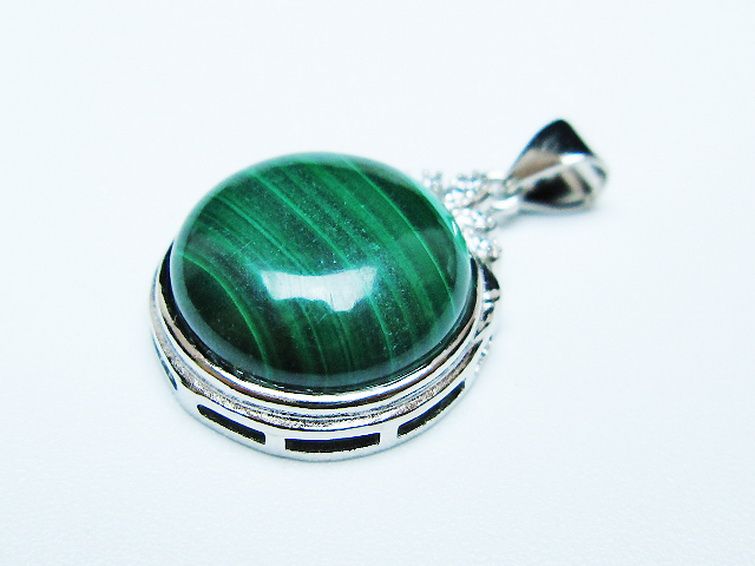 マラカイト ペンダント [t19-3840] 3枚目