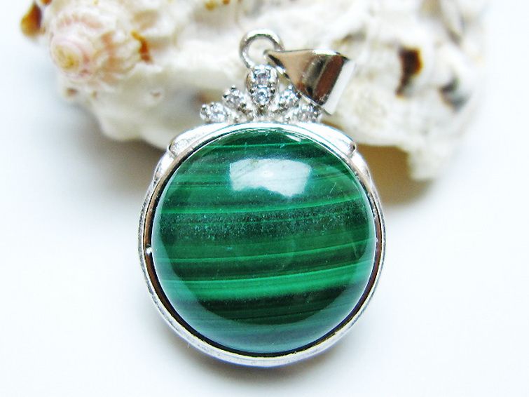 マラカイト ペンダント [T19-3861] 1枚目